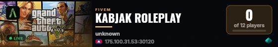 KABJAK ROLEPLAY live status badge