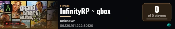 InfinityRP ~ qbox live status badge