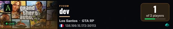 dev live status badge