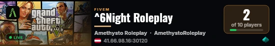 ^6Night Roleplay live status badge