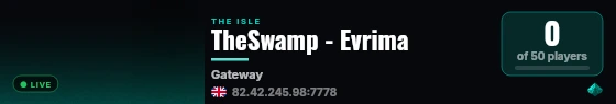 TheSwamp - Evrima live status badge
