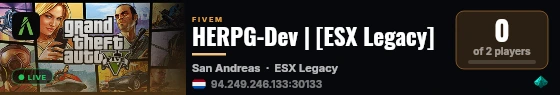 HERPG-Dev | [ESX Legacy] live status badge