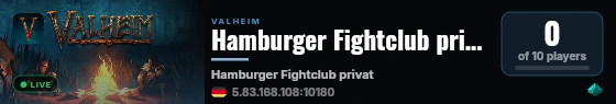 Hamburger Fightclub privat live status badge