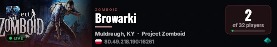 Browarki live status badge