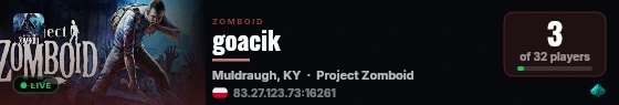 goacik live status badge