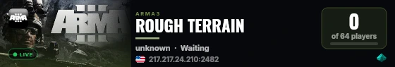 ROUGH TERRAIN live status badge