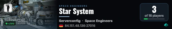 Star System live status badge