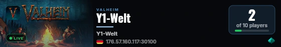 Y1-Welt live status badge