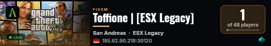 Toffione | [ESX Legacy] live status badge