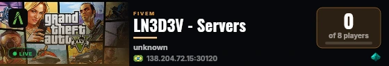LN3D3V - Servers live status badge