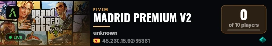 MADRID PREMIUM V2 live status badge