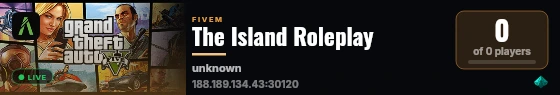 The Island Roleplay live status badge