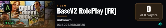 BaseV2 RolePlay [FR] live status badge