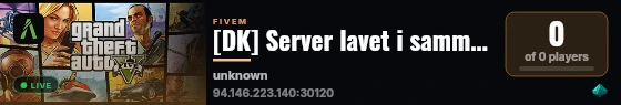 [DK] Server lavet i sammenarbejde med FlaxHosting.com live status badge