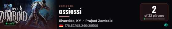 ossiossi live status badge
