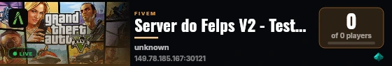 Server do Felps V2 - Teste publico live status badge