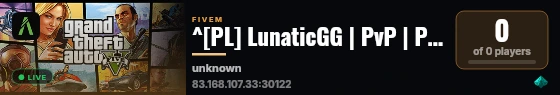 ^[PL] LunaticGG | PvP | PIERWSZA | STREFY Z TRZECIĄ live status badge