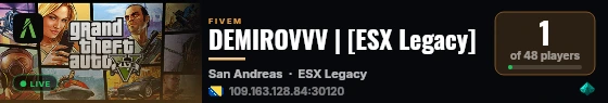 DEMIROVVV | [ESX Legacy] live status badge