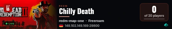 Chilly Death live status badge