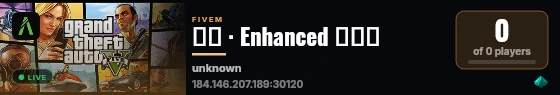 开心 · Enhanced 单人服 live status badge