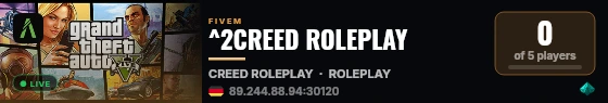 ^2CREED ROLEPLAY live status badge