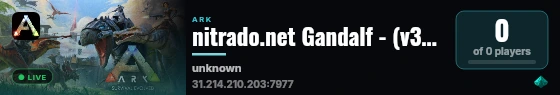 nitrado.net Gandalf - (v358.24) live status badge
