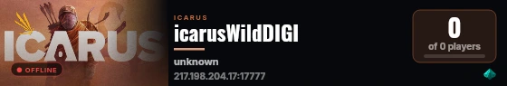 icarusWildDIGI live status badge