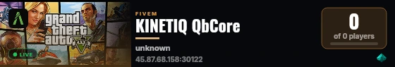 KINETIQ QbCore live status badge