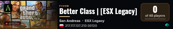 Better Class | [ESX Legacy] live status badge