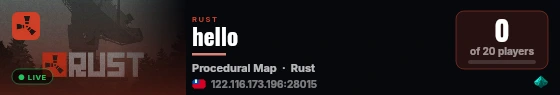 hello live status badge
