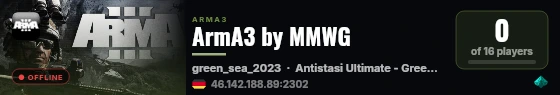 ArmA3 by MMWG live status badge