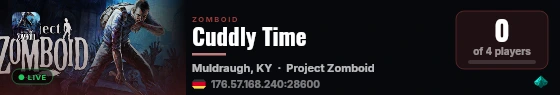 Cuddly Time live status badge