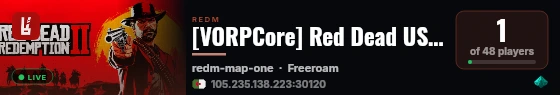 [VORPCore] Red Dead USDT live status badge