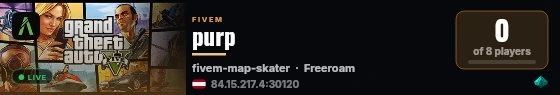 purp live status badge
