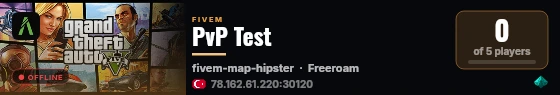 PvP Test live status badge