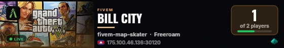 BILL CITY live status badge