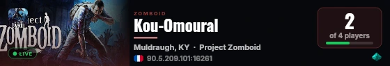 Kou-Omoural live status badge