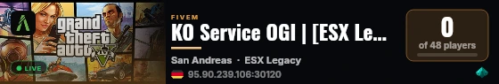 KO Service OGI | [ESX Legacy] live status badge