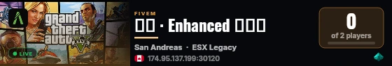 开心 · Enhanced 单人服 live status badge
