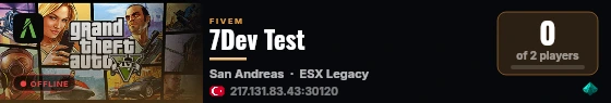 7Dev Test live status badge