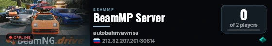 BeamMP Server live status badge