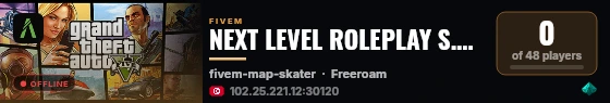 NEXT LEVEL ROLEPLAY S.BETA live status badge