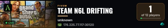 TEAM N6L DRIFTING  live status badge
