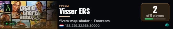 Visser ERS live status badge