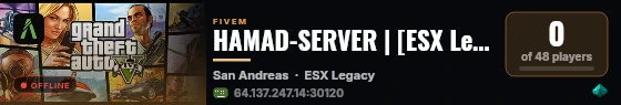 HAMAD-SERVER | [ESX Legacy] live status badge