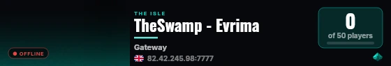 TheSwamp - Evrima live status badge