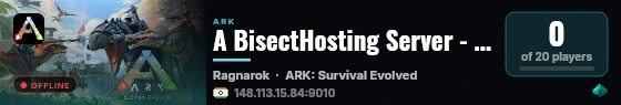 A BisectHosting Server - eee9c281 - (v358.24) live status badge
