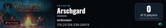 Arschgard live status badge