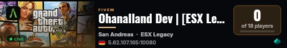 OhanaIland Dev | [ESX Legacy] live status badge