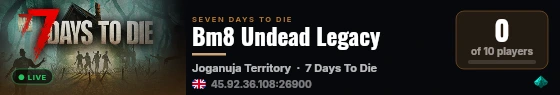Bm8 Undead Legacy live status badge